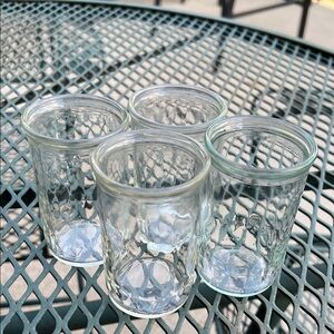 Clear Jelly Glass Juice Glasses - 4